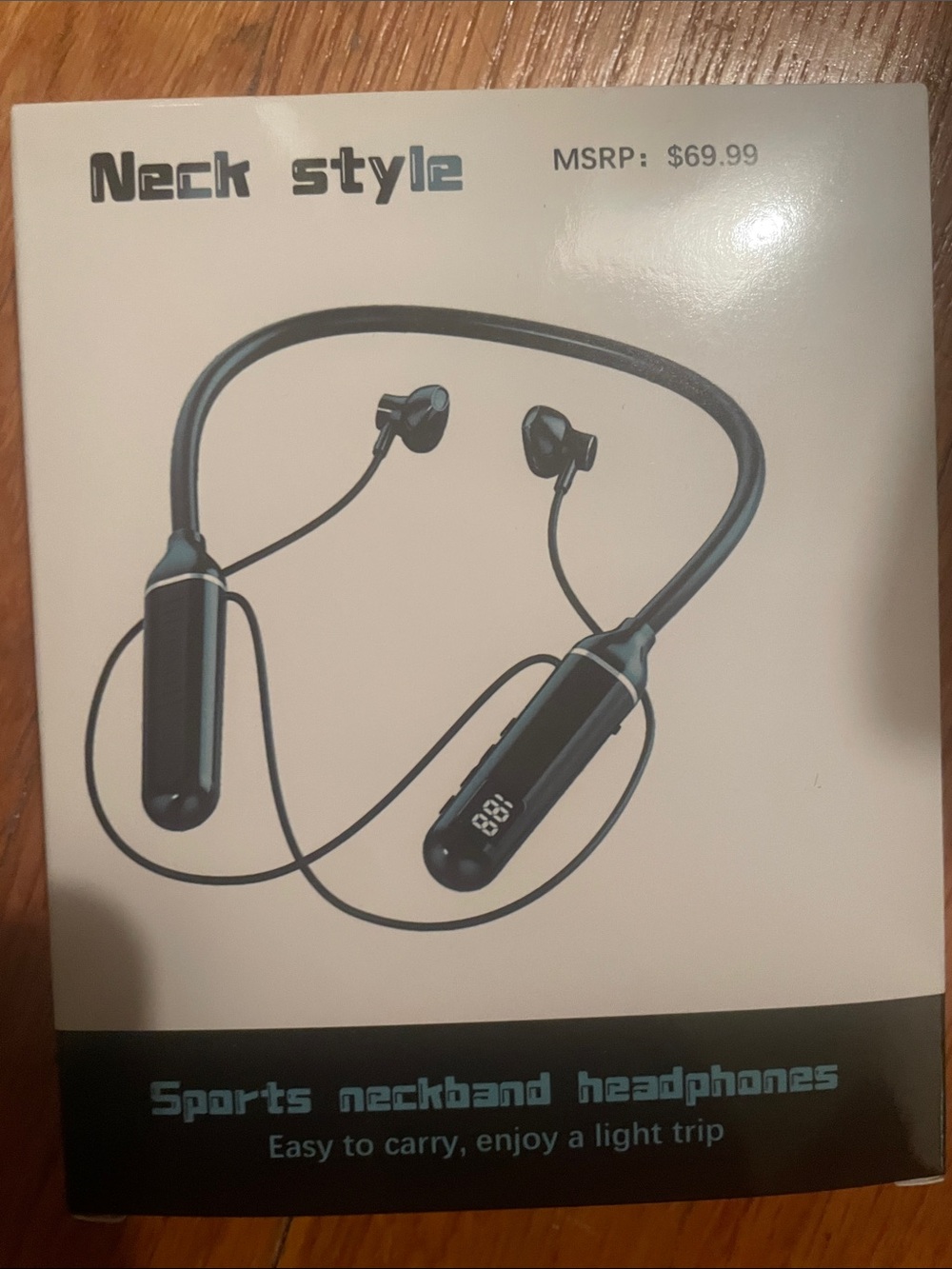 Neck style headphones